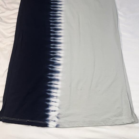 Lululemon La Relaxed Maxi Dress Size 4 Blue Gray Tie Dye Short Sleeve Long Comfy - Picture 10 of 12